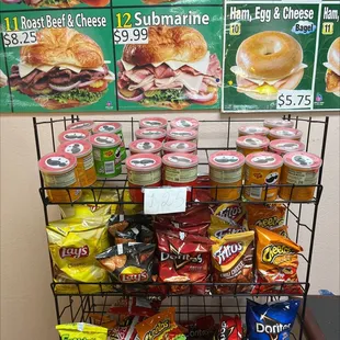 a display of items for sale