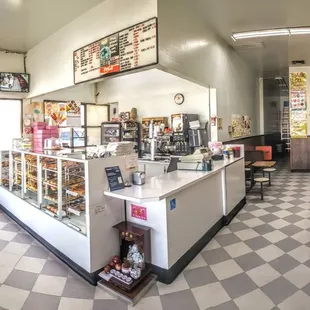 the interior of a restaurant