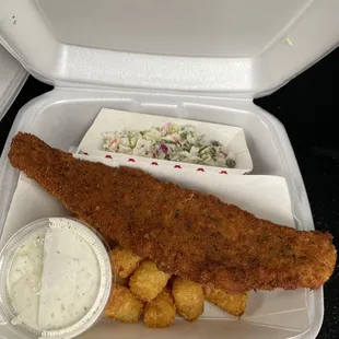 Walleye dinner