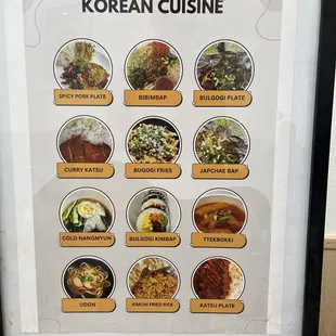 crepes, menu