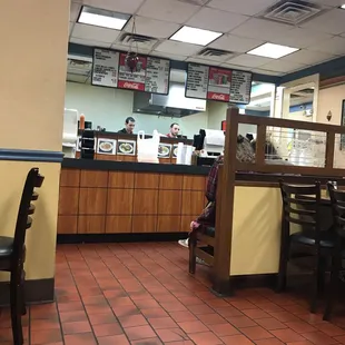 Main counter where you order your food.