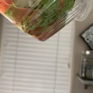 So much dressing.