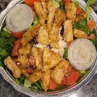 Greek Salad with chicken