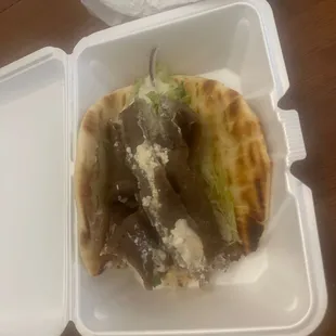 OG gyro with no tomatoes