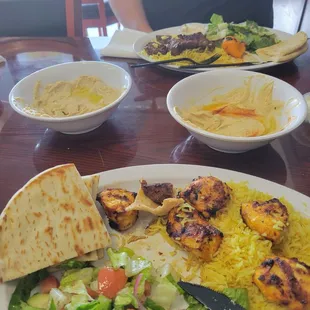 Chicken Kabab Plate Filet Kabab Plate