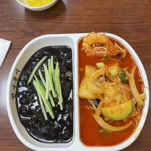 Spicy Seafood &amp; Black Bean Noodles