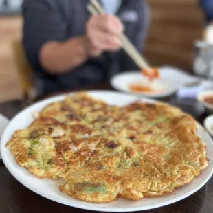 Seafood pancake