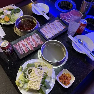  table of food