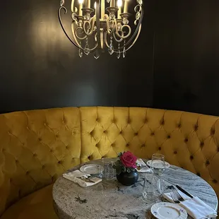 Upstairs dining nook