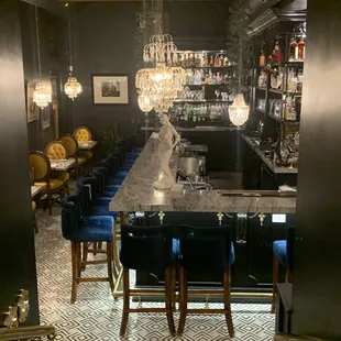 The bar is classy and comfortable with  bar seating available