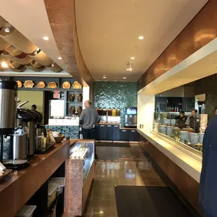sushi and sashimi, interior