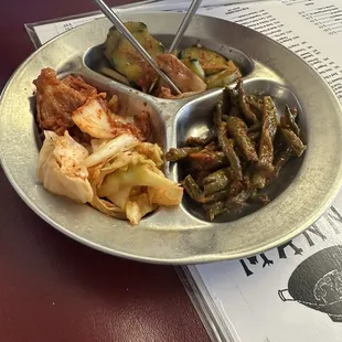 Kimchi bonchon - and my dad being funny picking up the food lol