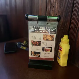 Happy Hour Menu
