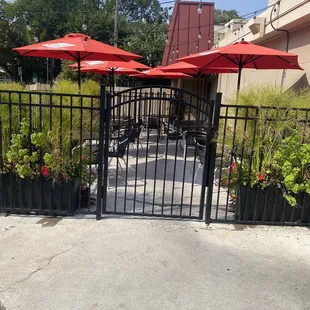 Outdoor patio seating
