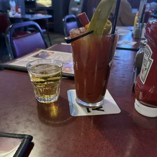 oysters and mussels, drink