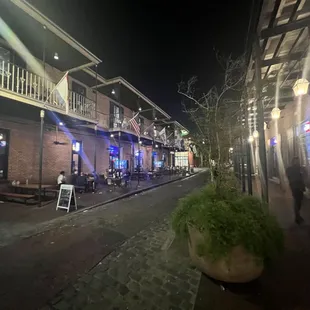 outside