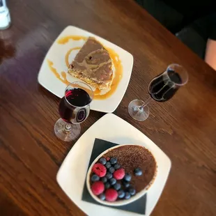 two plates of food