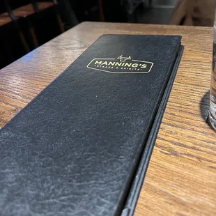Menu cover
