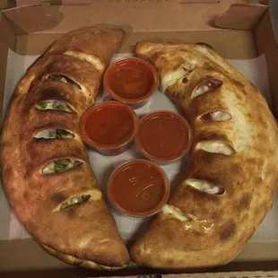 2 of our large stombolis, sauce served on the side