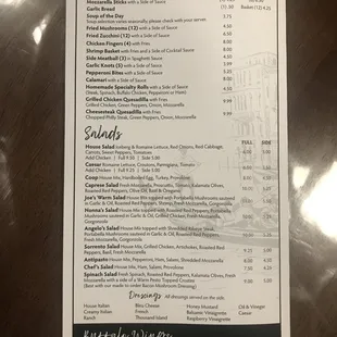 Salads are now available in half portions!