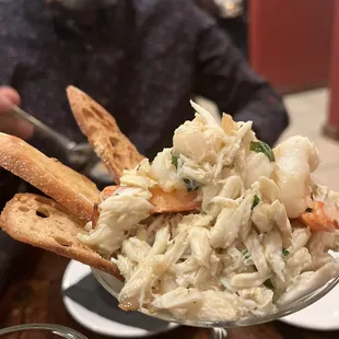 Mannino &apos;s Crab - Tini--it&apos;s a feast in a cup but it could fill an entire plate.