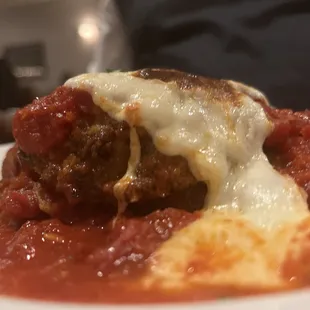 Stack all of your favorites at once--veal, portabella and eggplant with a Prosciutto &amp; Fresh Mozzarella topping! Yesss!!