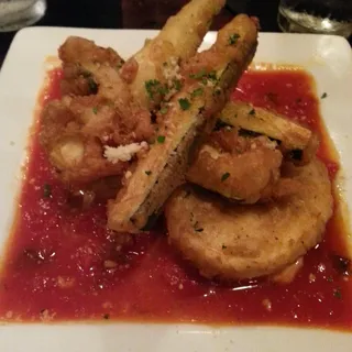 Fried Fresh Mozzarella & Zucchini