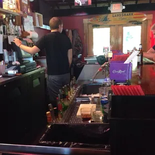 a man at the bar