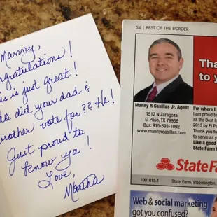 Best of the Border Award