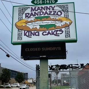 the sign