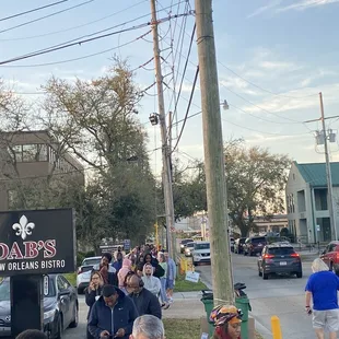 The line after I arrived around 6:30ish