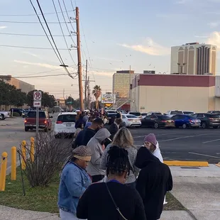 The line in front of me