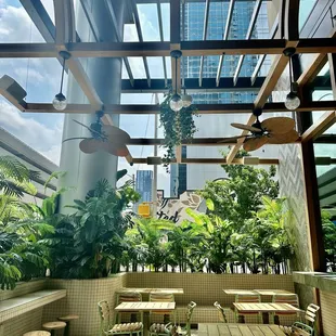 Outside seating area