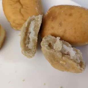 their &apos;apple&apos; manju... what&apos;s that white thing?  it&apos;s coconut grates  7.5.22