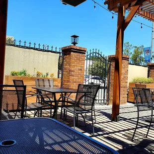 Outdoor dining area