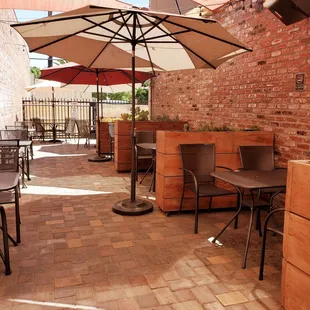 Part of the outdoor dinning area.