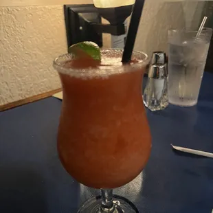 Frozen strawberry margarita