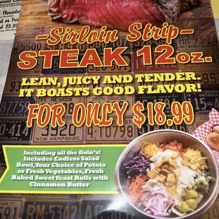 We will be back to try the steak