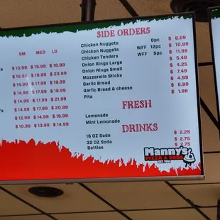 Menu 2023