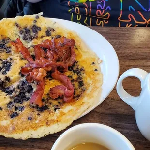 Blueberry pancakes