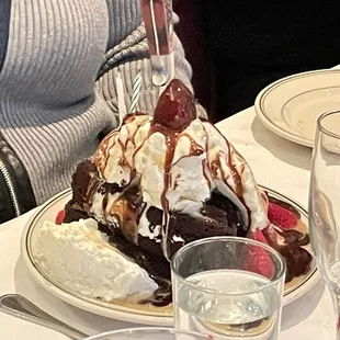 Manny's Browniw with Strawberries