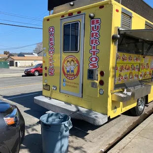 a yellow food truck