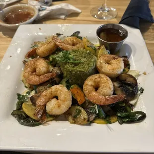 Camarones con mojo de ajo