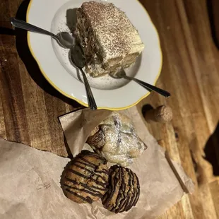 Tiramisu and pastries