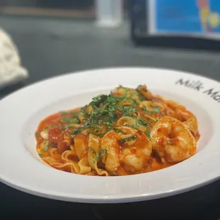 Shrimp Tagljatelle Fra Diavolo