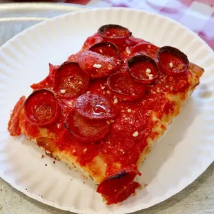 Upside Down Pepperoni Sicilian