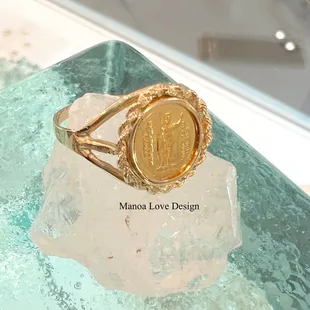 24k king kamehameha ring