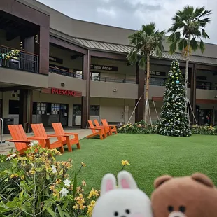 The 2023 renovation included these orange chairs!