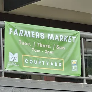 Farmers Market - three days a week!