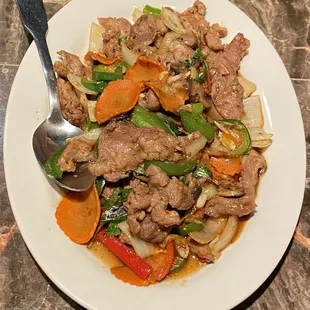 a plate of food